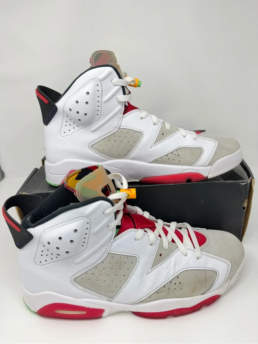 Nike Air Jordan 6 Hare 2020 White Red CT8529-062 Men’s Size 13 Retro VI